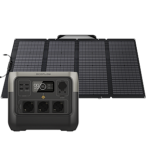 קיט סולארי ECOFLOW - תחנת כח RIVER2 LIFEPO4 קיבולת 0.768Kwh -הספק 0.8-1.6KW טעינה מהירה פאנל סולארי מתקפל 220W קיט סולארי ECOFLOW - תחנת כח RIVER2 LIFEPO4 קיבולת 0.768Kwh -הספק 0.8-1.6KW טעינה מהירה פאנל סולארי מתקפל 220W