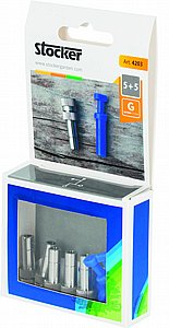 סט דיזות ומכסים 6 מ"מ 5 יח' למערכת STOCKER GEYSER סט דיזות ומכסים 6 מ"מ 5 יח' למערכת STOCKER GEYSER